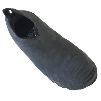 top view of shoe with latex cover