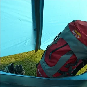 vestible storage area on winter tent
