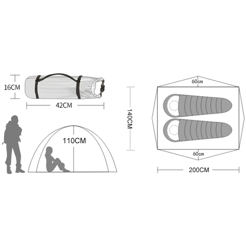 winter tent product dimensions