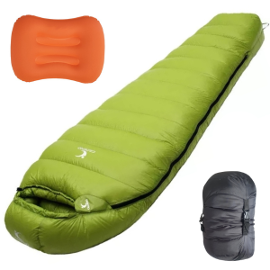 Down Sleeping Bag with Pillow