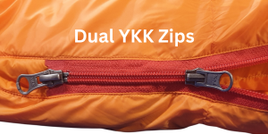 photo of orange downex 800 showing dual zippers
