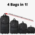 4 bags in 1 soft suitcase bag