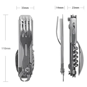 Dimensions of tool folded