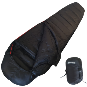 Downex-800 Plus Black Down Sleeping Bag Downex-800-Plus-BK Vuno NZ 2022