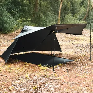 Versa2 Hiking pole tent used without inner tent