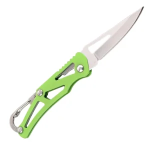 Carabiner Pocket Knife Green 140 mm Only 30 grams 1