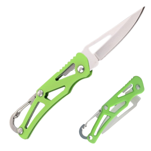 Carabiner Pocket Knife Green 140 mm Only 30 grams Vuno NZ 2022