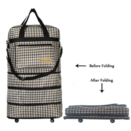 Expandable Soft Suitcase Luggage Bag 4 Bags in 1 Checkered
