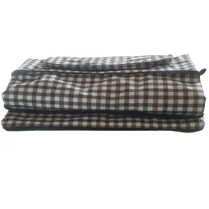 Expandable Soft Suitcase Luggage Bag 4 Bags in 1 Checkered Empty