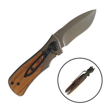 Doom Blade 150W Folding Pocket Knife With Belt Clip DBPK150