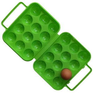 Plastic Egg Carton for 12 Eggs One Dozen Green Colour