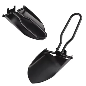Small Black Folding Spade with Belt Bag Vuno AGS828F Weighs 120g