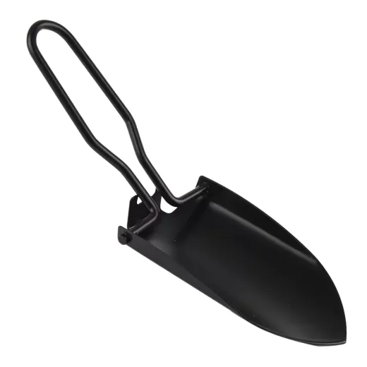 small black folding spade
