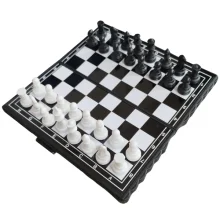 Miniature Chess Set for Travel Magnetic   Packs Down Small