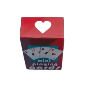 box of small playing cards