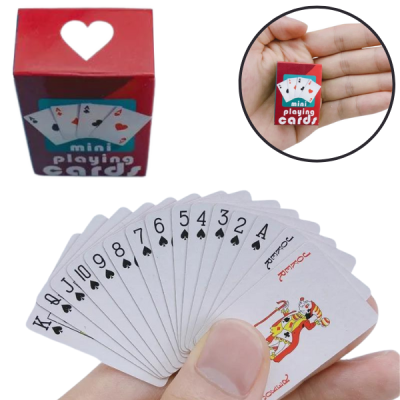 mini playing cards small deck for backpacking