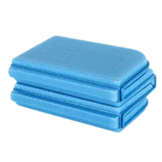blue folding seat cushion folded up