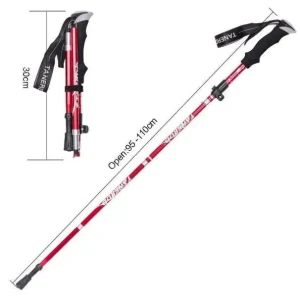 red hiking pole lengths