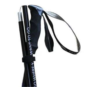 Black hiking pole for tall people