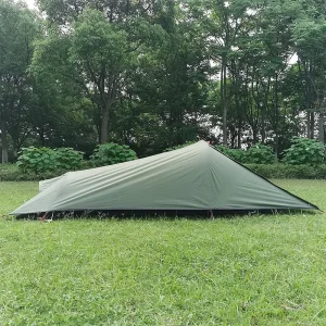Vuno MC1PT-AG 1 Person army green tramping tent side view