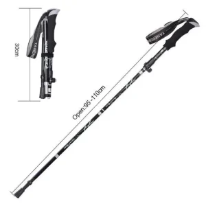 black hiking pole length