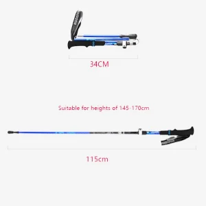 blue hiking pole dimensions