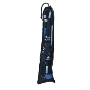blue hiking pole in supplied bag