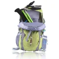 folding hiking poles fitting easily into a backpack