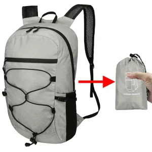 travel backpack packs into included bag