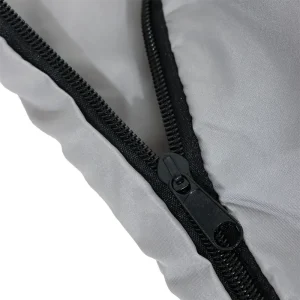 grey colour sleeping bag liner zipper
