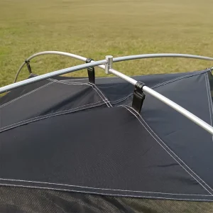 aluminium poles with t joints on the roof of the inner tent - vuno hightop
