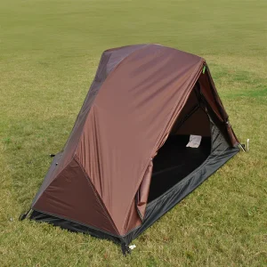 angled shot of Lightweight Hiking Tent for 1 Person on the grass