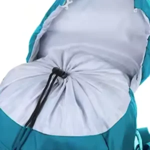 top view of internal drawstring of pack