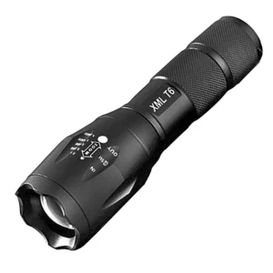 LED Flashlight with Zoom – Adjustable Focus 5 Modes 1000 Lumens Durable Aluminium Body Main Product Image