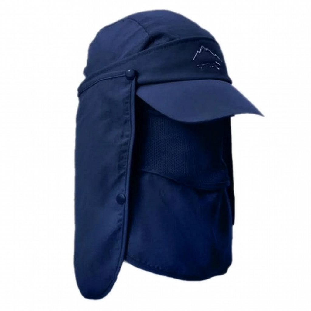 Blue legionnaires hat Cap with Neck Flap and Face