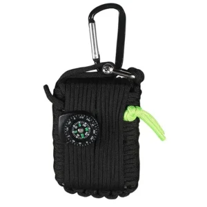 EDC Kit with paracord compas and fishing gear