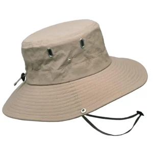 Wide Brim Bucket Hat Beige Colour - Stay Safe Under the NZ Sun