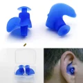 Blue Silicon Ear Plugs with Plastic Storage box Main Product Image Vuno NZ
