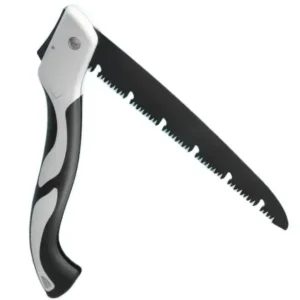 folding camping saw with blade partially opened