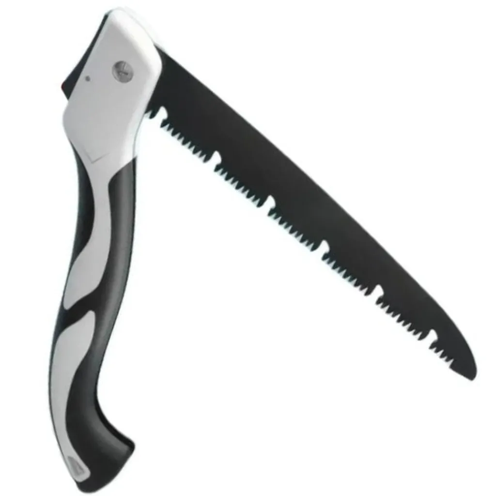 folding camping saw with blade partially opened