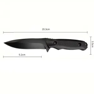 Fixed Blade Tactical Knife with dimensions labeled – 20.3cm overall length 2025