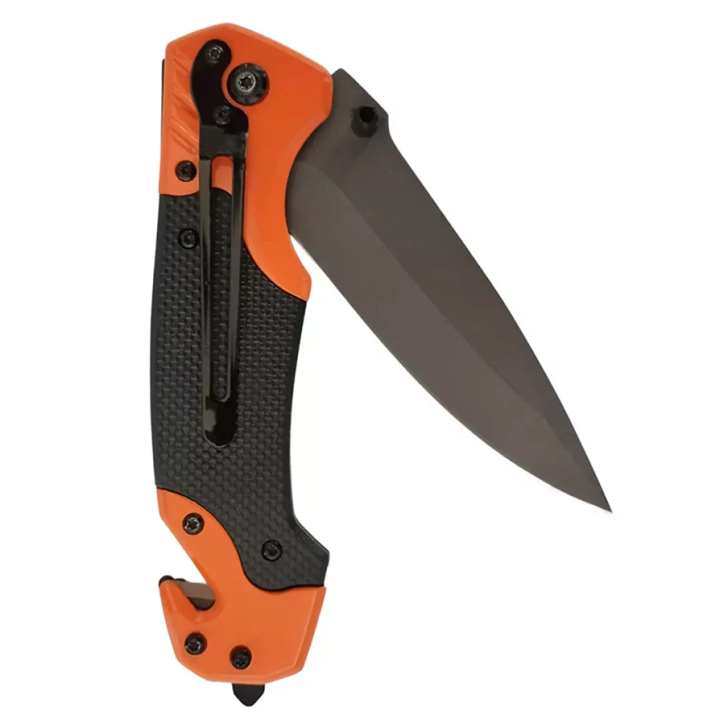 Orange Folding Knife for Outdoor and Everyday Use