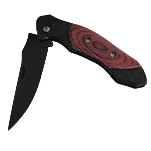 folding knife with blade open