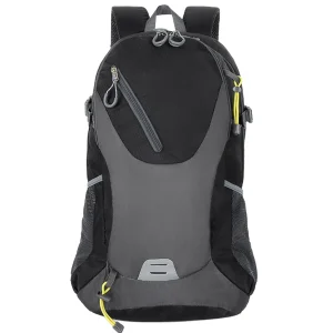black backpack front on image