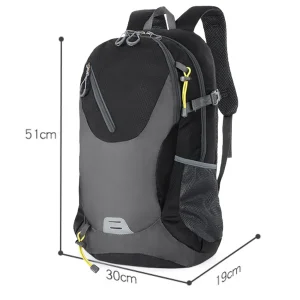 black 25 liter backpack product dimensions