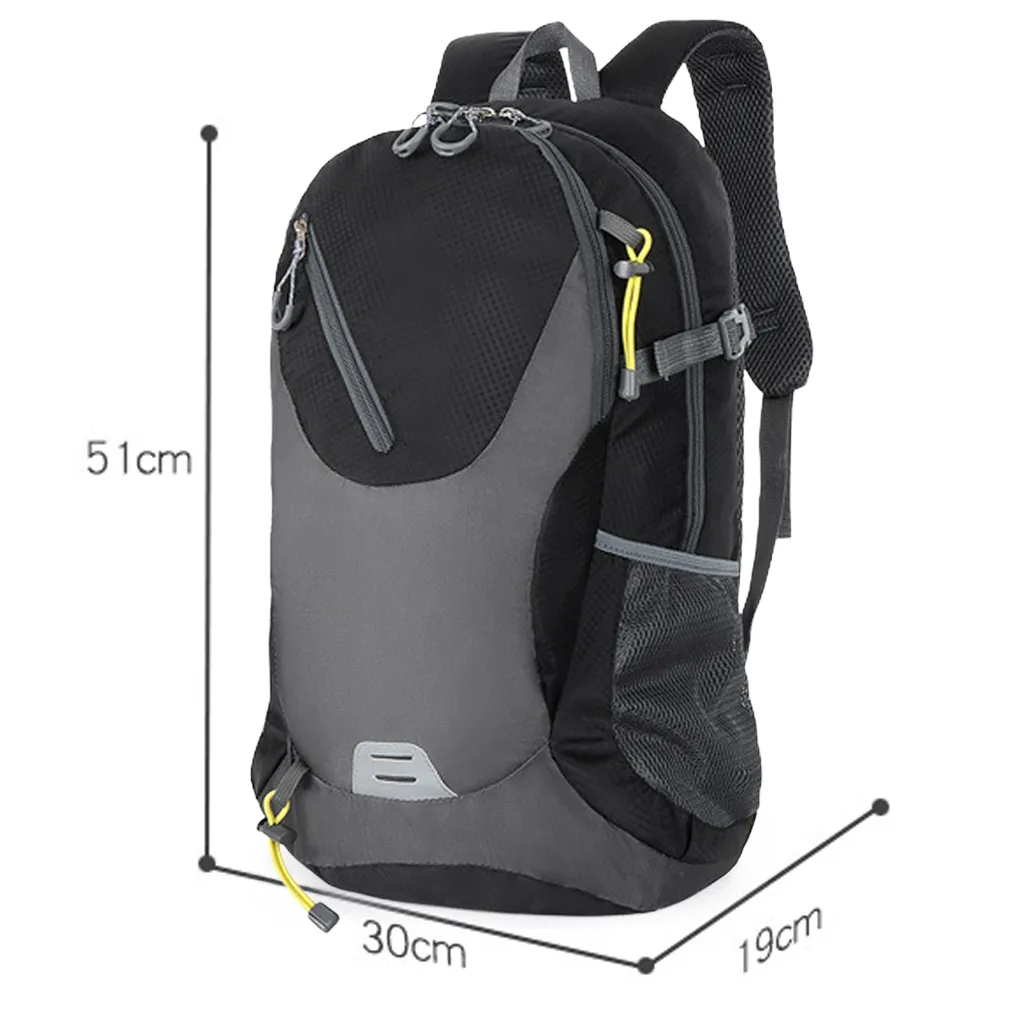 black 25 liter backpack product dimensions