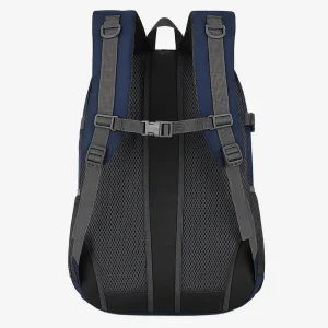 navy blue backpack rear view 25l size
