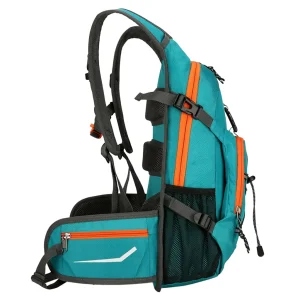 side view of 20 liter backpack