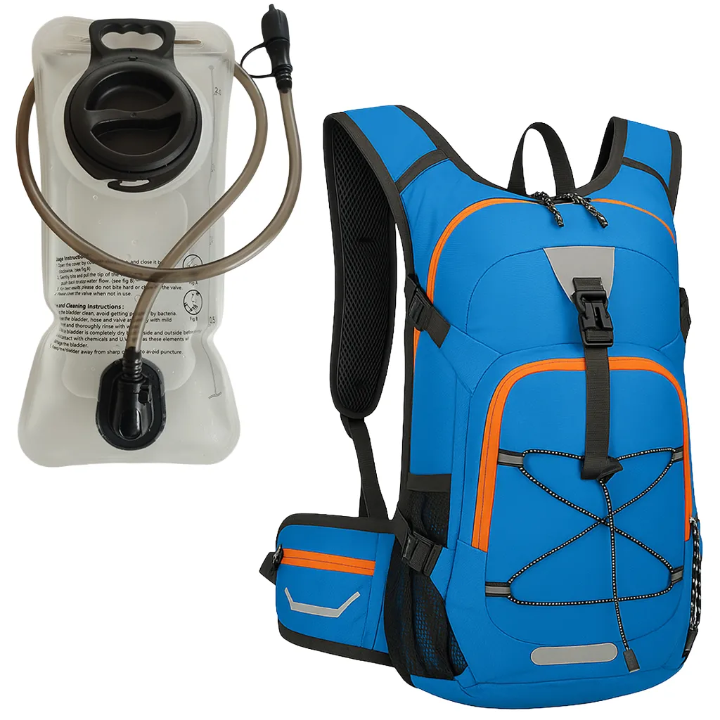 Blue Flowmate 20L Backpack with Hydration Bladder Day Pack Main Product Image Vuno NZ VBP20LHP-B-KHB-2000