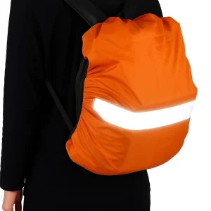 High Visibility Backpack Rain Cover | 20L Orange Reflective